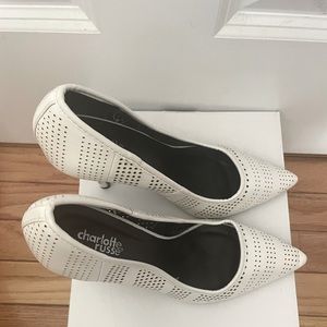 COPY - Brogue white heels